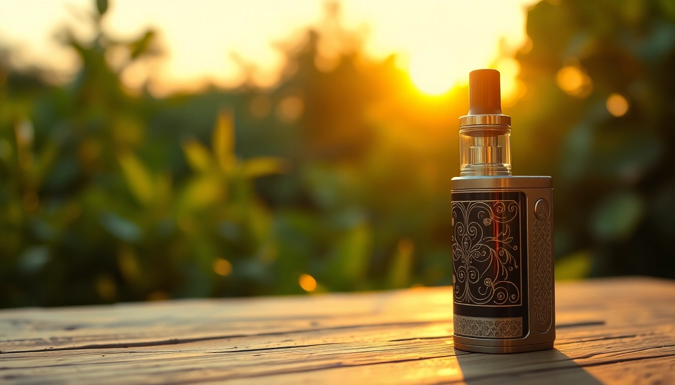 Purchase a premium buy dmt cart in a tranquil outdoor setting with natural lighting.