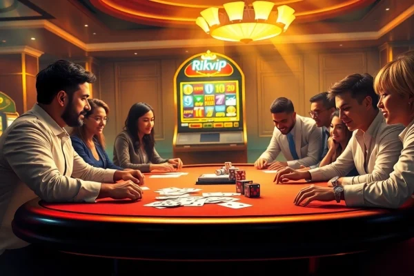 Experience the thrill of gaming at rikvip with vibrant casino tables and exciting payouts.