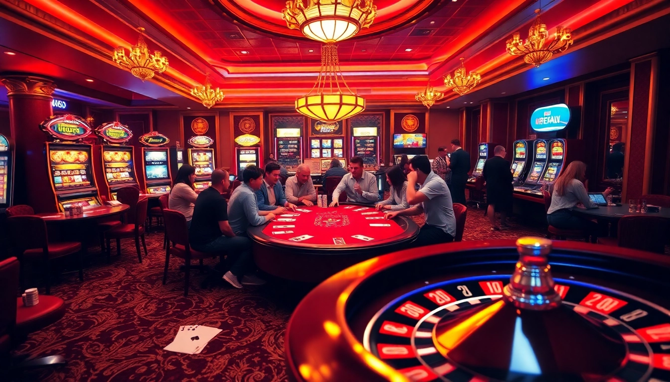 Exciting poker game at https://dh88.bio/, showcasing thrilling casino elements and vibrant atmosphere.