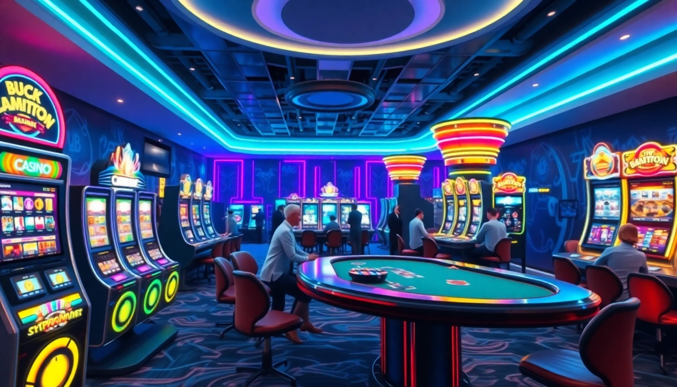 Des utilisateurs profitant d'une expérience captivante dans un crypto casino moderne.