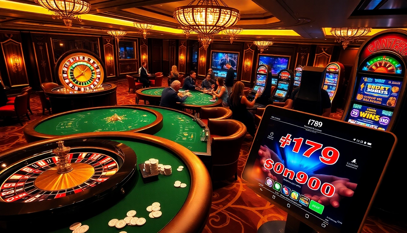 Experience the thrill of gambling at f789 with poker chips, cards, and a roulette wheel.